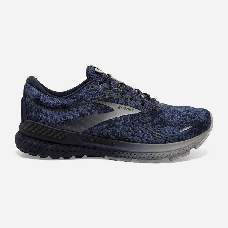 Brooks Adrenaline Gts 21 Australia - Men's Road Running Shoes - Oceana/Navy/Alloy (894260-HTI)